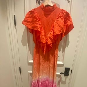 Beautiful long dress with high neck